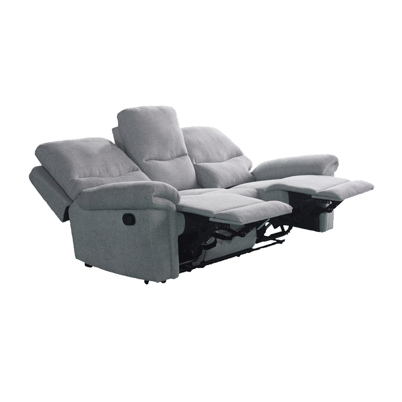 Nebraska Lounge Suite - Fabric Light Grey - 3 Seater