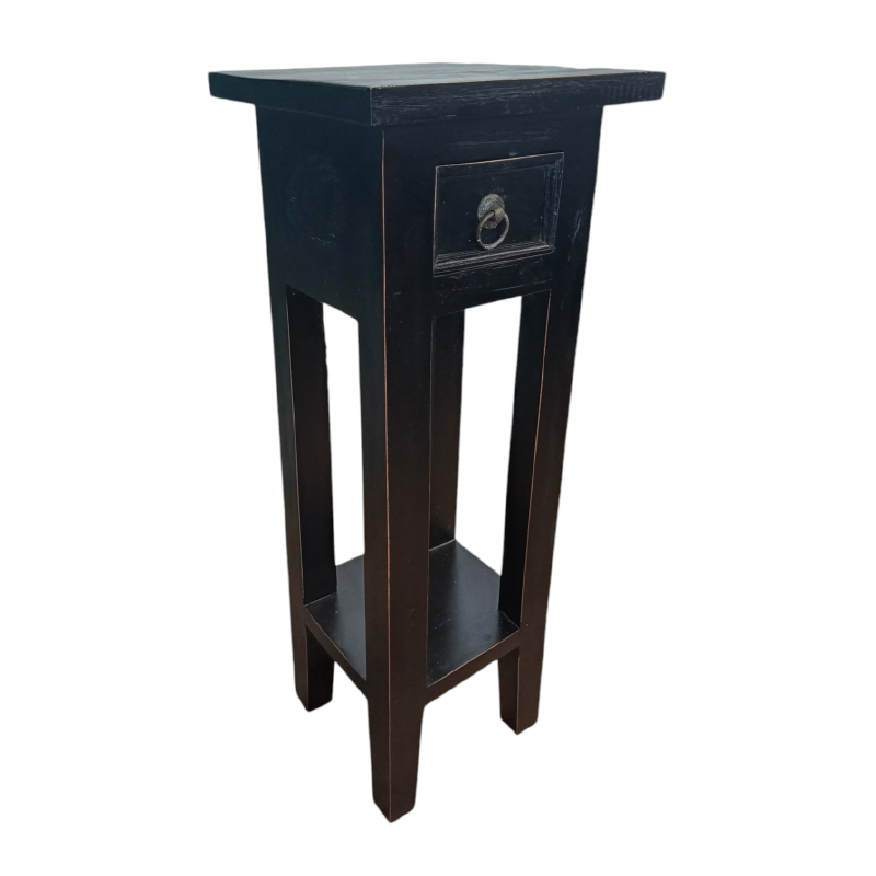 Orkney 1 Draw Pedestal - Black Antique