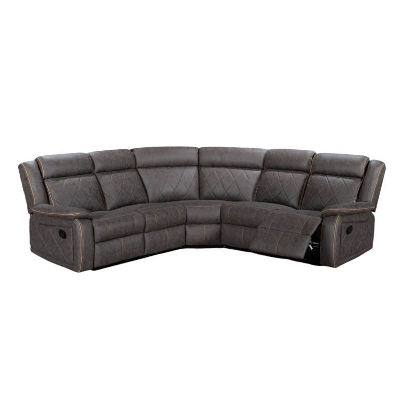 Vancouver 3pce - 2Action Lounge Suite - Dark Brown